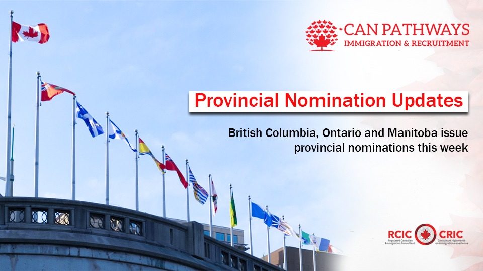 Provincial Nominations Issued